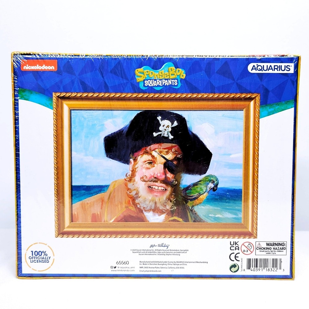 Aquarius SpongeBob SquarePants Painty Pirate 1000pc Puzzle NWT - Picture 2 of 6